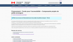 Site «Fonds pour l'accessibilité»