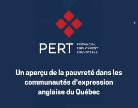 Rapport.  Un aperçu de la pauvreté dans les communautés d'expression anglaise du Québec. PERT.