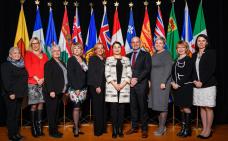 participantes de la réunion FPT des ministres responsables de la condition féminine