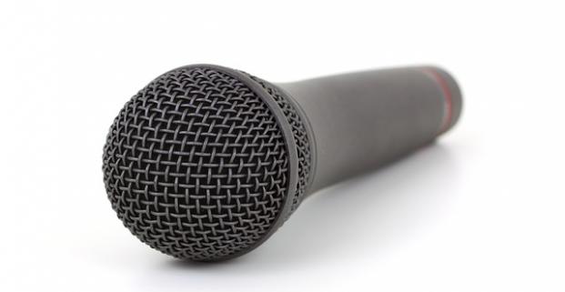 Photographie d'un microphone.