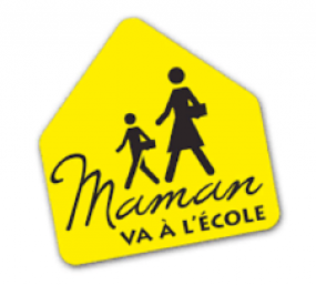 Logo de Maman va à l'école.