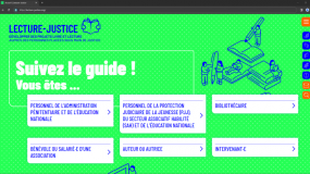 Extrait de la page d'accueil du site Web.