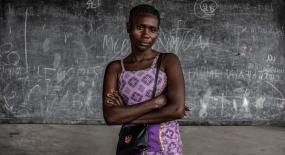 Dorika, survivante d'un viol lors du conflit au Nord-Kivu, en République démocratique du Congo.